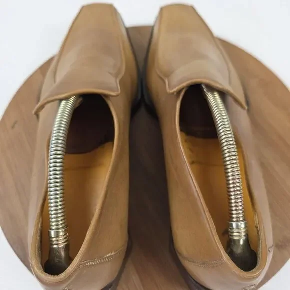 Oliver Sweeney Dagher Shoes‎ Mens 10 Slip On Square Toe Leather Loafers Italy